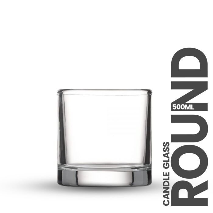 Round Candle Glass 500ml